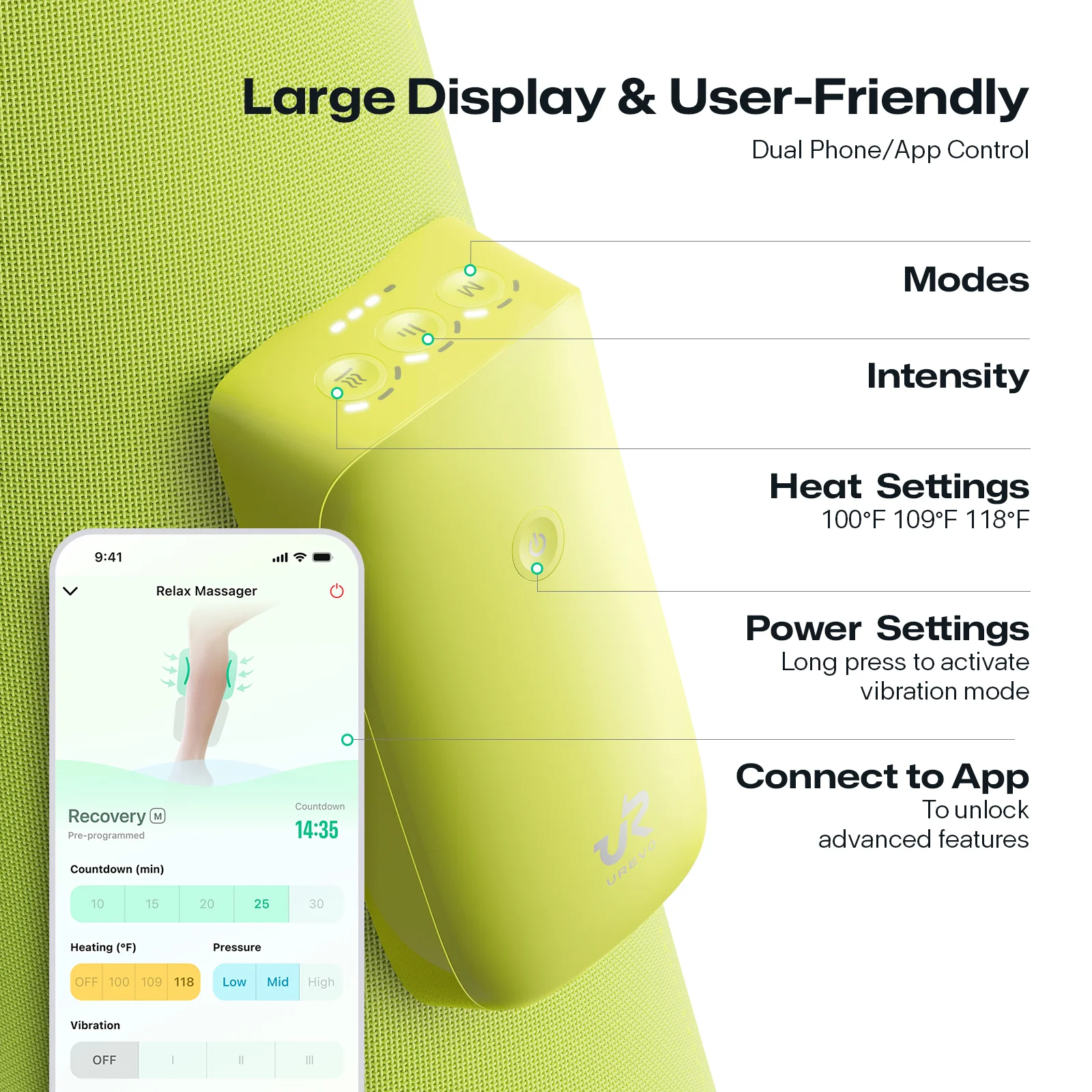 UREVO AI-Powered Wireless Relax Massager - Image 7