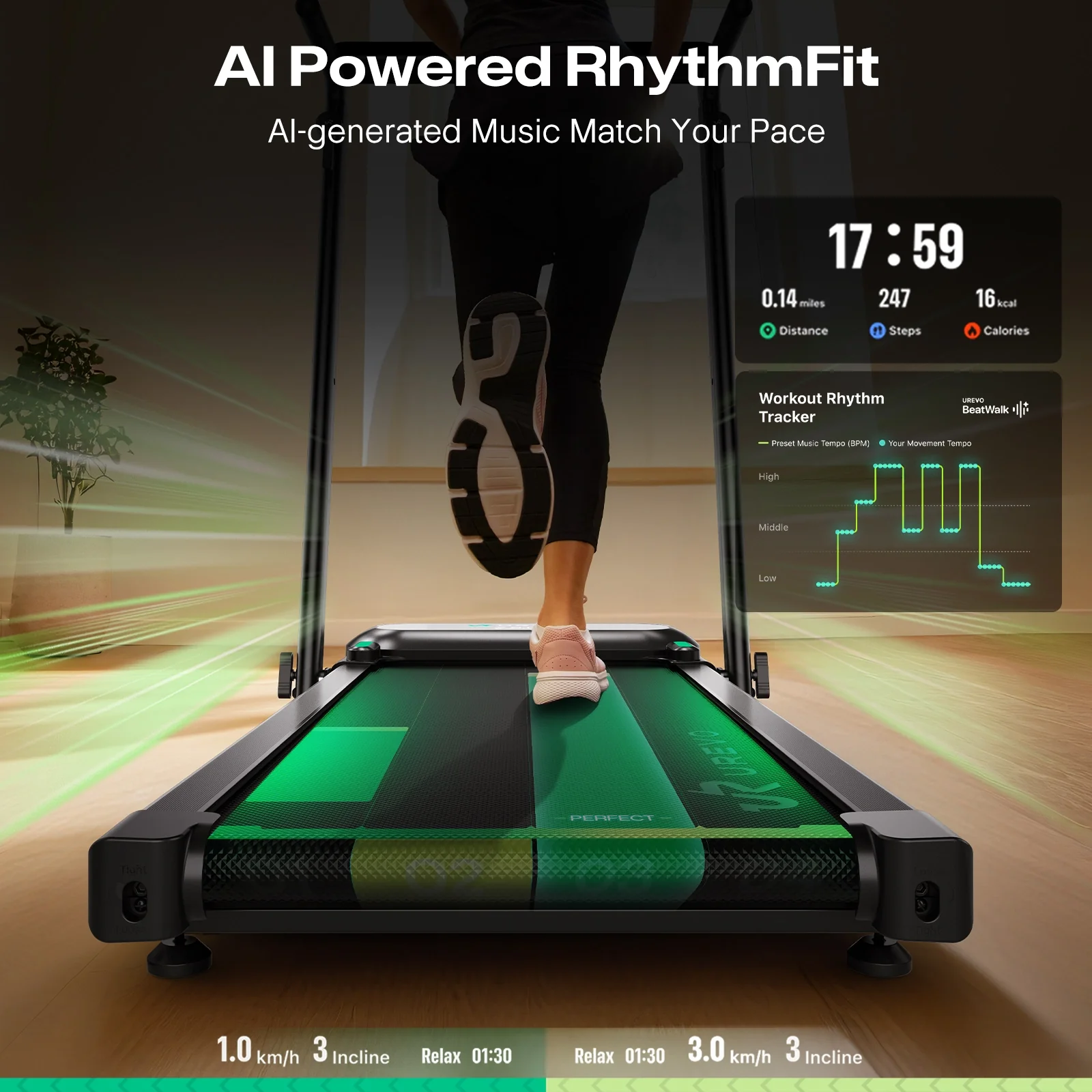 UREVO FoldiMix 5 Smart Treadmill - Image 10
