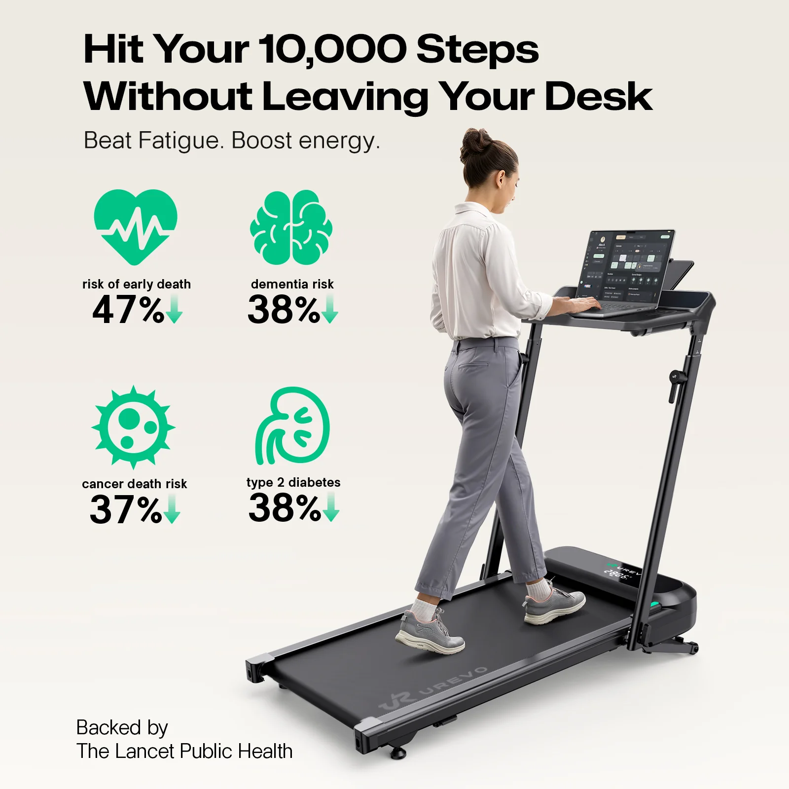 UREVO FoldiMix 5L Smart Treadmill - Image 5