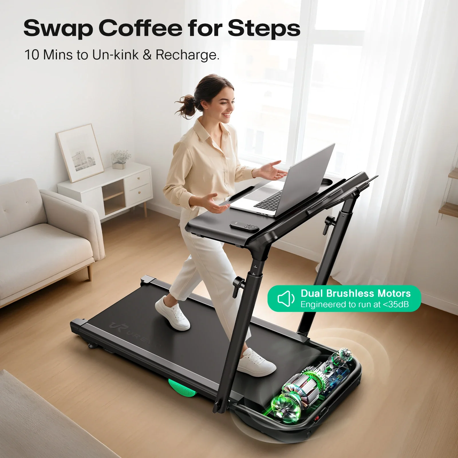 UREVO FoldiMix 5 Smart Treadmill - Image 7
